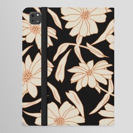 Charismatic Floral on Black iPad Folio Case