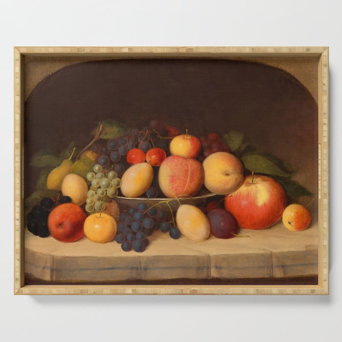 Fruit Still Life, 1849 by Robert Seldon Duncanson Serving Tray