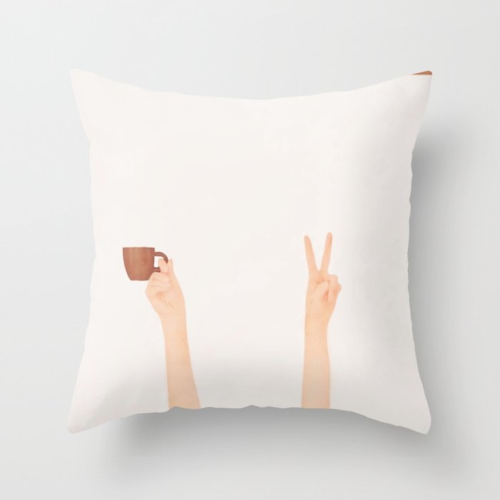 Good Peaceful Morning  Throw Pillow