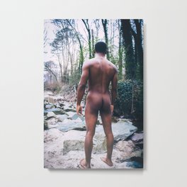 All In Vain Metal Print | Melanin, Stahfysh, Naked, Art, Color, Forrest, Photo, Nudist, Digital, Nude 