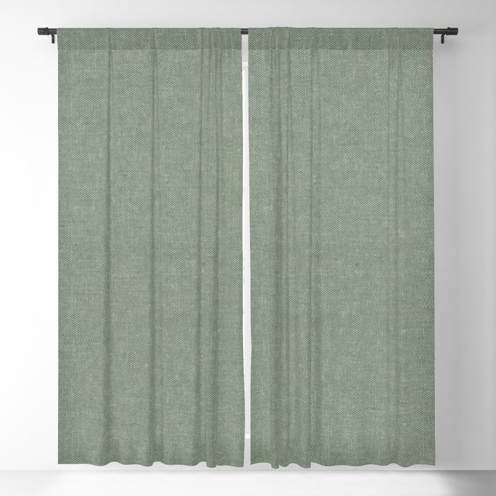 solid woven - sage Blackout Curtain