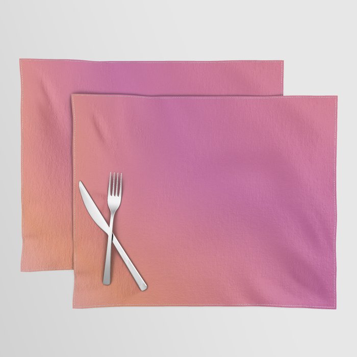 Aura Angel Number 000 Retro Gradient Print Placemat