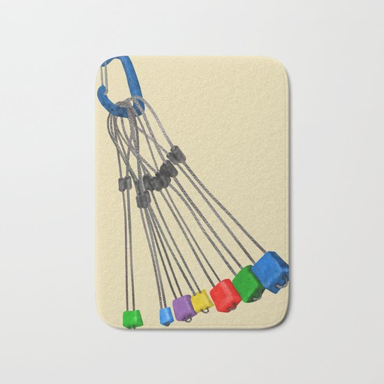 Rock Climbing Wires Bath Mat