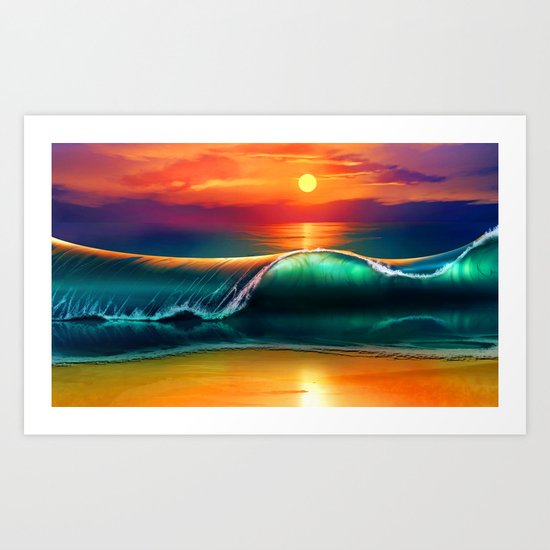 Beauty wave I Art Print