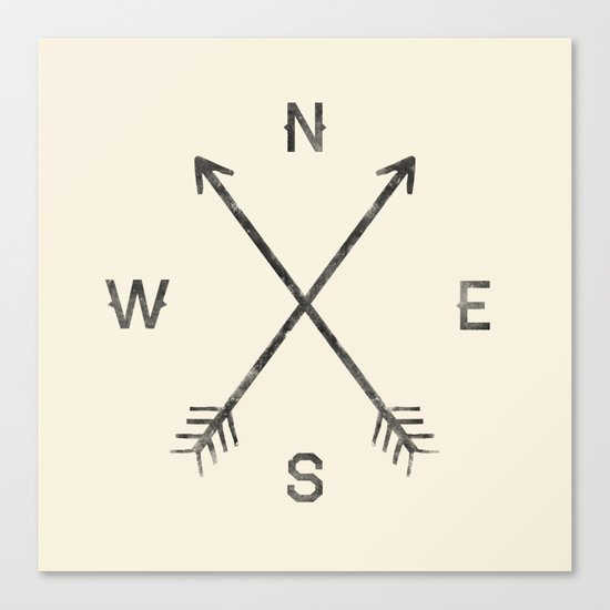 Compass (Natural) Canvas Print