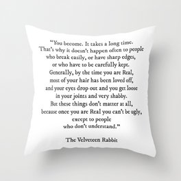 The Velveteen Rabbit Throw Pillow