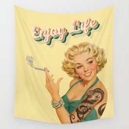 Enjoy Life Wall Tapestry