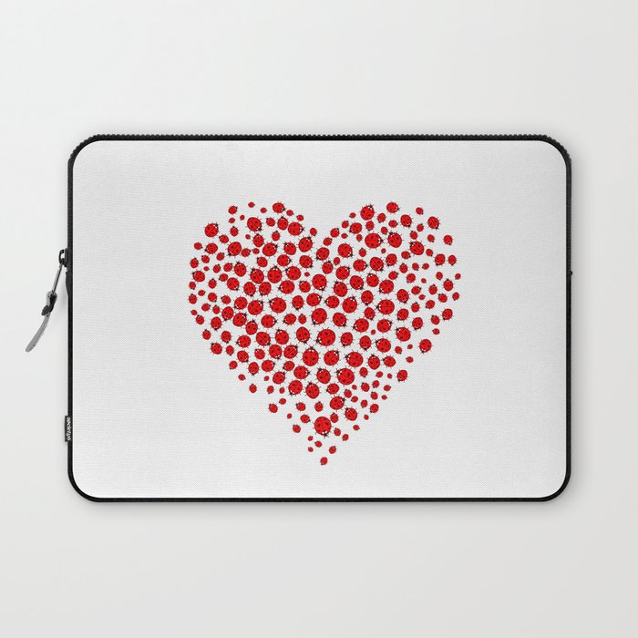 Ladybug heart Laptop Sleeve
