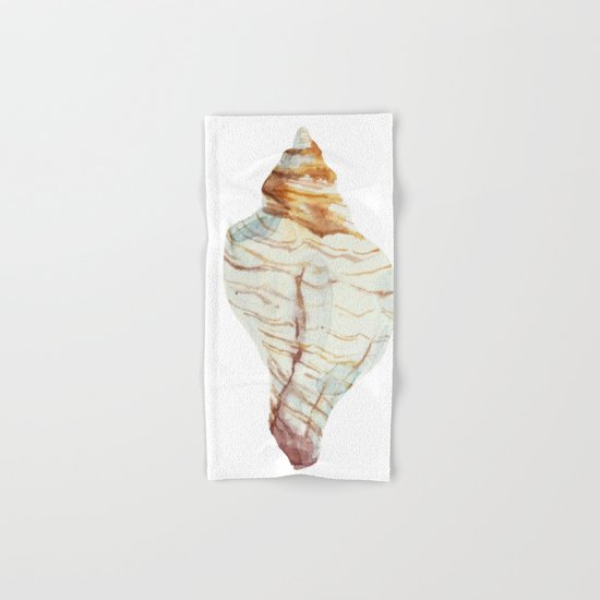 White Large Shell Hand & Bath Towel