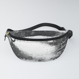 Grunge Style Urban Abstract Art Black and White 3 of 4 Fanny Pack