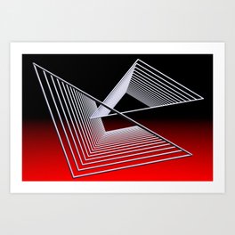 geometric design -813- Art Print