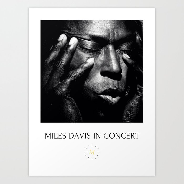 Vintage Miles Jazz in Concert Advertising Music Poster Art Print