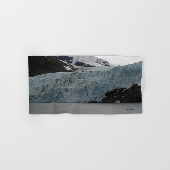 TEXTURES -- A Face of Portage Glacier Hand & Bath Towel