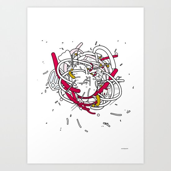 Anatomy Party Art Print