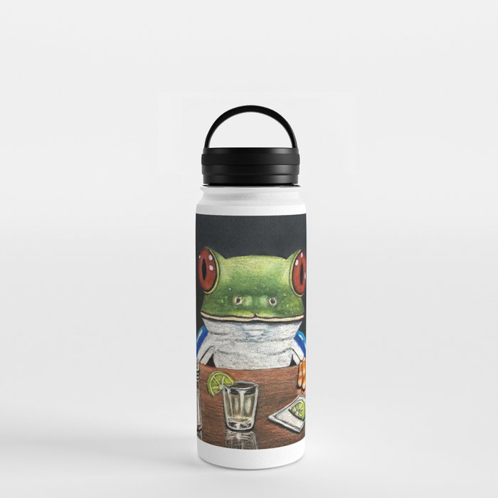 "Tequila Frog" - Frogs After Five collection Water Bottle