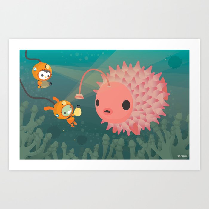 The Octonauts Pufferfish Art Print