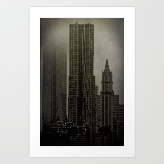 Concrete, Steel & Glass Art Print