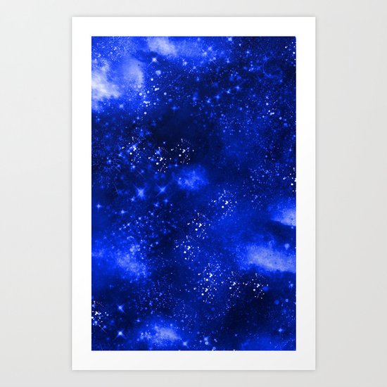 Galaxy Blue Art Print