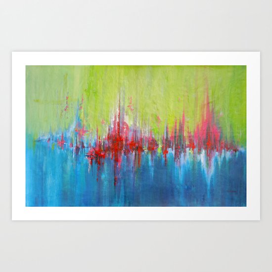 A Day At The Beach/Sonia Dada Art Print