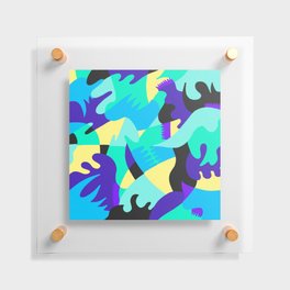 Abstract liquid feeling color blocks 03 Floating Acrylic Print
