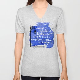 WORDS HAVE THE POWER TO CHANGE US | CASSANDRA CLARE Unisex V-Neck