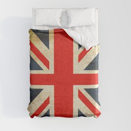 Vintage Union Jack British Flag Duvet Cover