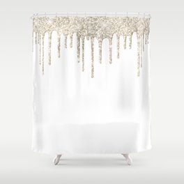 Beautiful Ice Cream Drip Pattern Design Shower Curtain