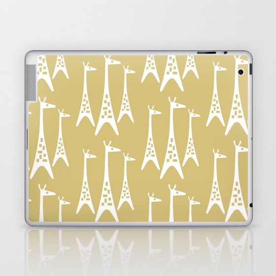 Mid Century Modern Giraffe Pattern 827 Laptop & iPad Skin