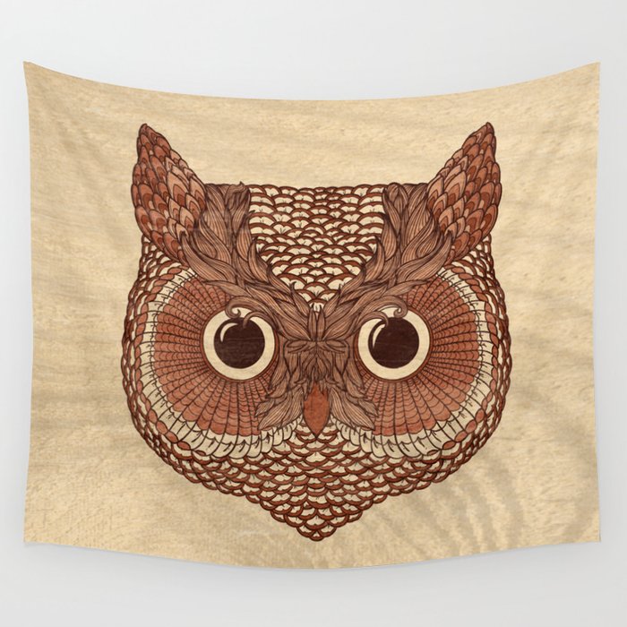 Owlustrations 2 Wall Tapestry