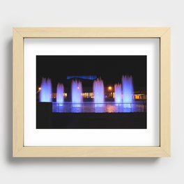 The Ithaca College Fountains Recessed Framed Print