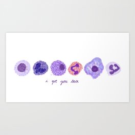 White Blood Cells // "I got you babe" Art Print