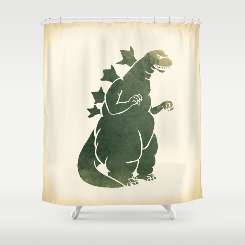 Godzilla King Of The Monsters Shower Curtain By Sbsiceland