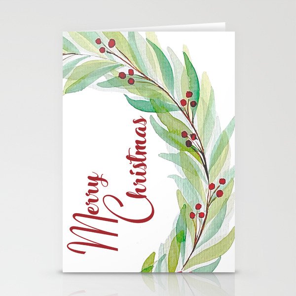 Merry Christmas Card Stationery Cards