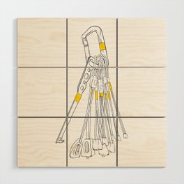 Trad climbing wires Wood Wall Art