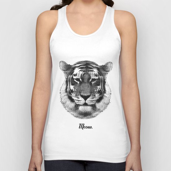 TIGER SAYS MEOW Unisex Tank Top