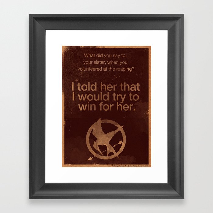 The Hunger Games Framed Art Print