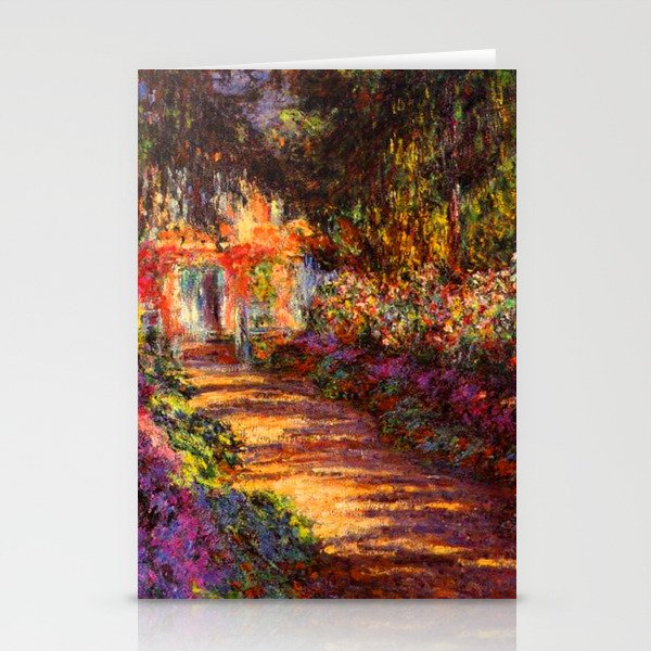 Garden Path at Giverny - Claude Monet 1902 Stationery Cards