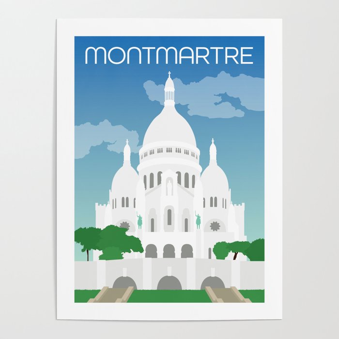 Montmartre Paris France Poster