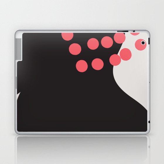 10  Abstract Shapes 220308 Digital Blob Organic Valourine Design  Laptop & iPad Skin
