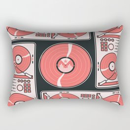 Record Player Square Rectangular Pillow