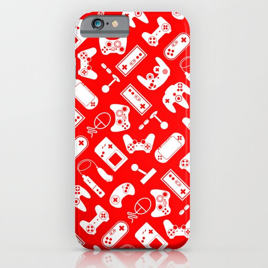 Control Your Game - White on Red iPhone & iPod Case