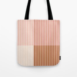 Color Block Line Abstract XVI Tote Bag