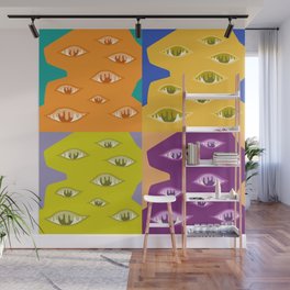 The crying eyes patchwork 3 Wall Mural