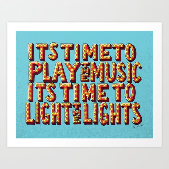 Its Time To Play The Music Art Print