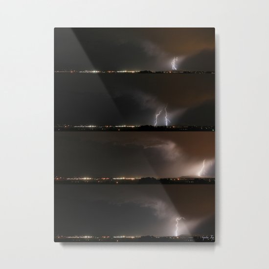 Stormed Metal Print