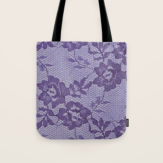 Purple lace Tote Bag