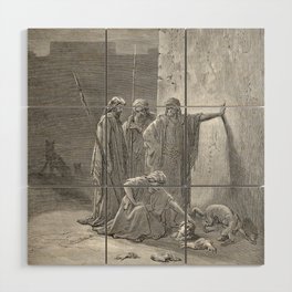 Jehu's Companions Finding the Remains of Jezebel - Gustave Dore Wood Wall Art