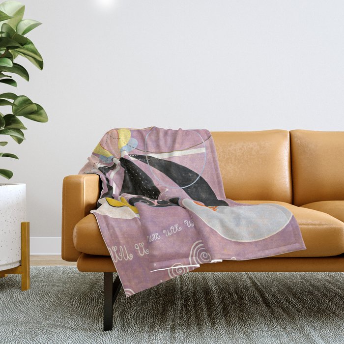 The Ten Largest, Group IV, No.6 by Hilma af Klint Throw Blanket