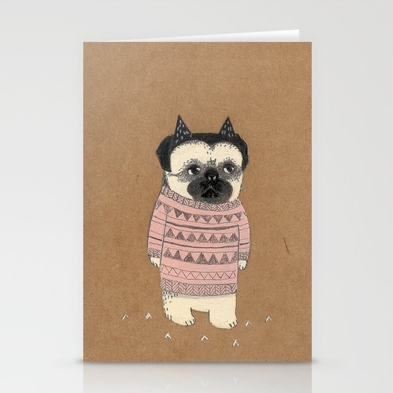 pug Stationery Cards
