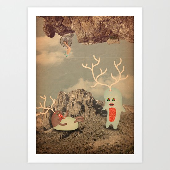 esseri della montagna Art Print